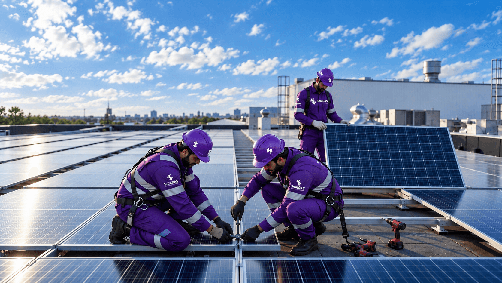 Solar Panel Installation training at SAMRAS