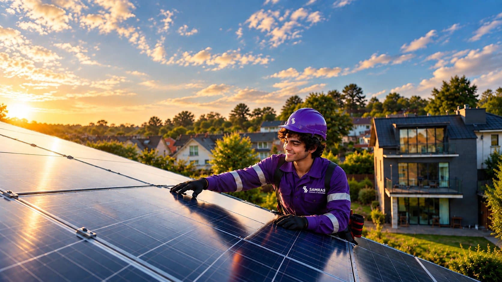 Solar Panel Servicing training at SAMRAS